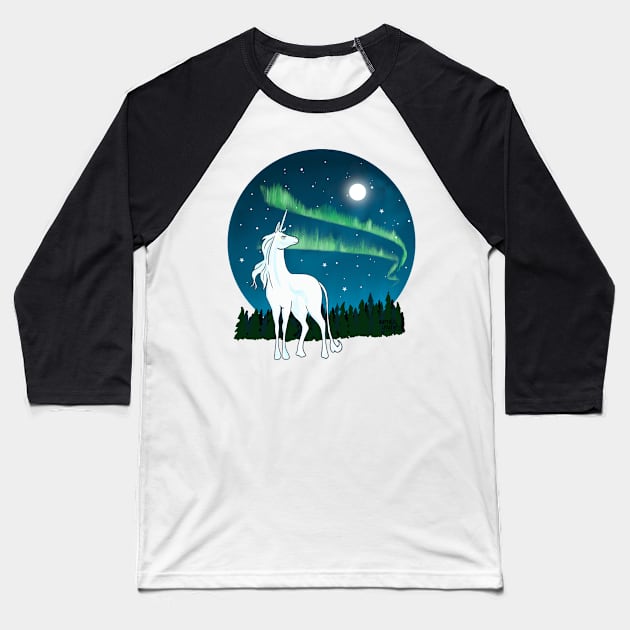 Seeing the Northern lights Baseball T-Shirt by Aurealis